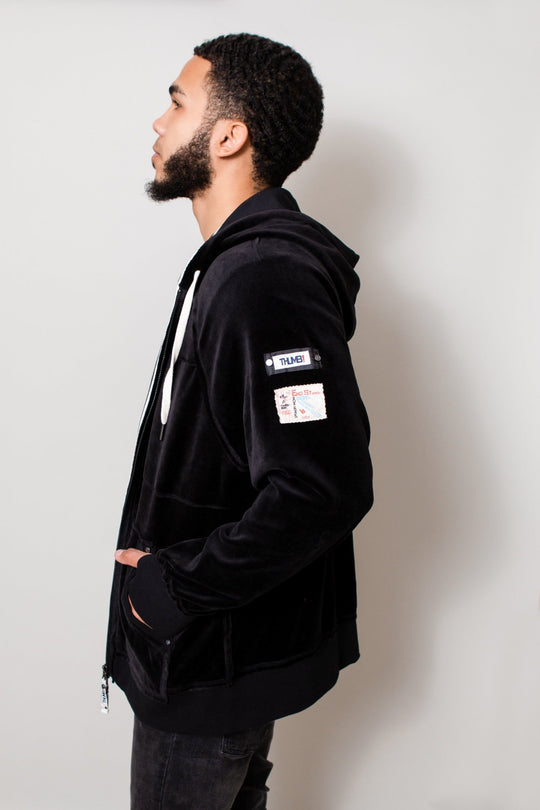 THE MASON VELOUR MENS HOODIE - Thumb United