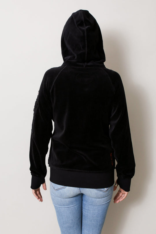 THE OLIVIA VELOUR HOODIE - Thumb United