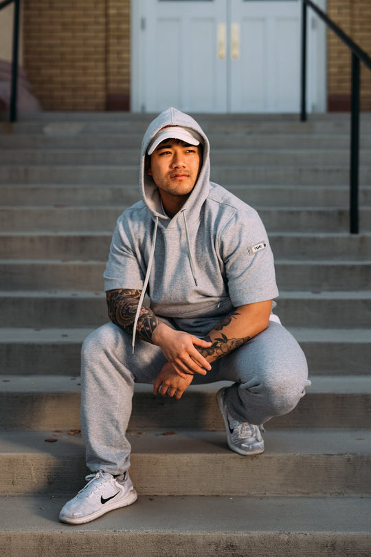 THE SALVY SHORT SLEEVE HOODIE PULLOVER - Thumb United